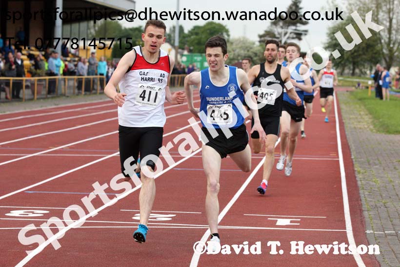 Jimmy Hedley 800 metres Cup, North East Grand Prix, Monkson Stadium, Jarrow. Photo: David T. Hewitson/Sports for All Pics